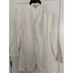Marie St Claire Ivory Soutache Embroidery Jacket & Skirt Set Womens Victorian 8